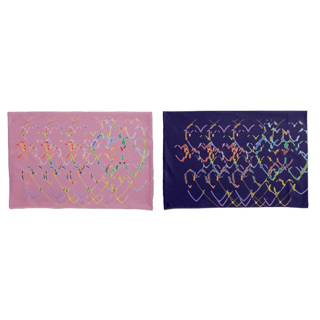 Hearts Pillowcase (Front-Set)