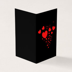 Hearts Platonic Valentine Notecard 25pk