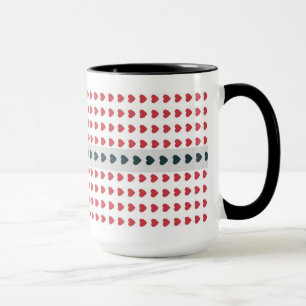 Hearts Polka Dot pattern mug