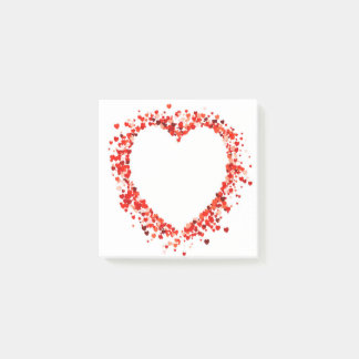 Hearts post it note