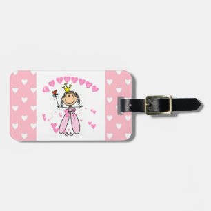 Hearts Princess Luggage Tag