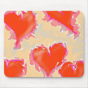 Hearts Pulsating or Vibrating Mouse Pad