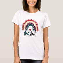 Hearts & Rainbow Mother's Day Tee - Women's Gift