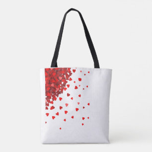 Hearts Red Love Valentine Tote Bag