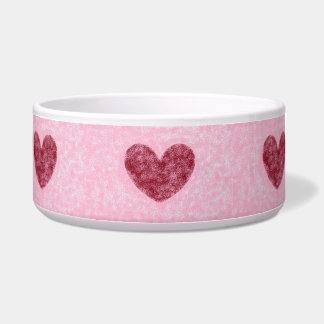 Hearts Red & Pink Faux Fuzzy Design