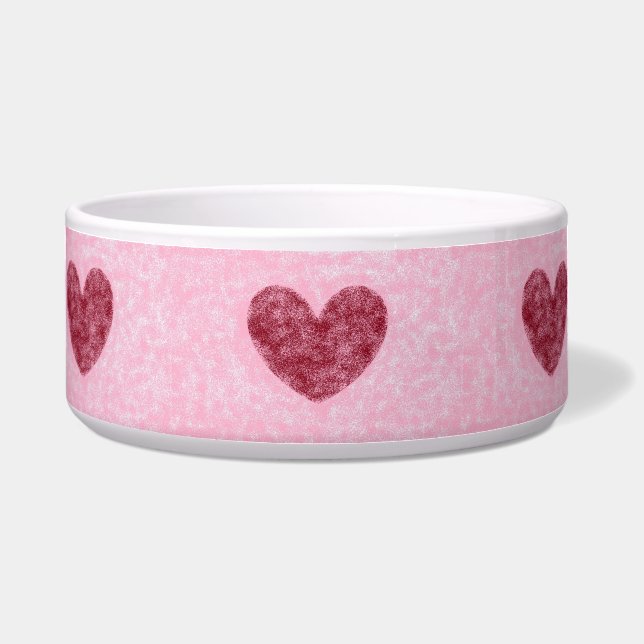 Hearts Red & Pink Faux Fuzzy Design (Front)