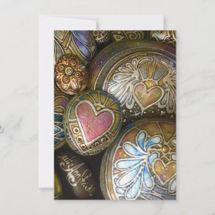 Hearts Rock! By Julie Ann Stricklin Thank You Card