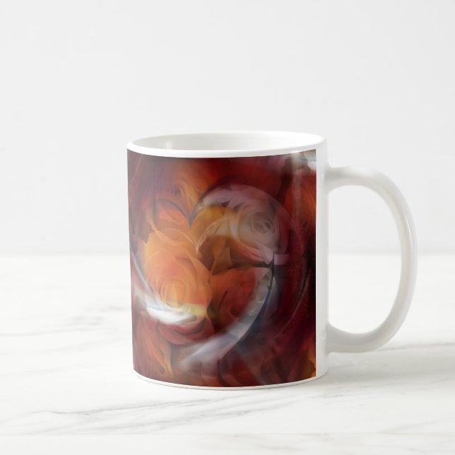 Hearts & Roses Coffee Mug (Right)