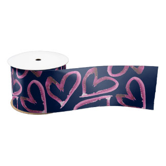 Hearts Satin Ribbon