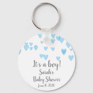 Hearts scattered in the air key ring