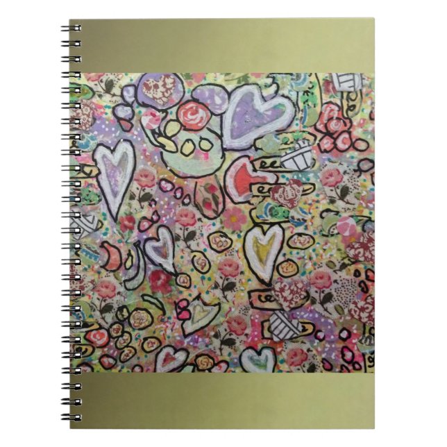 Hearts & Scribbles Notebook (Front)
