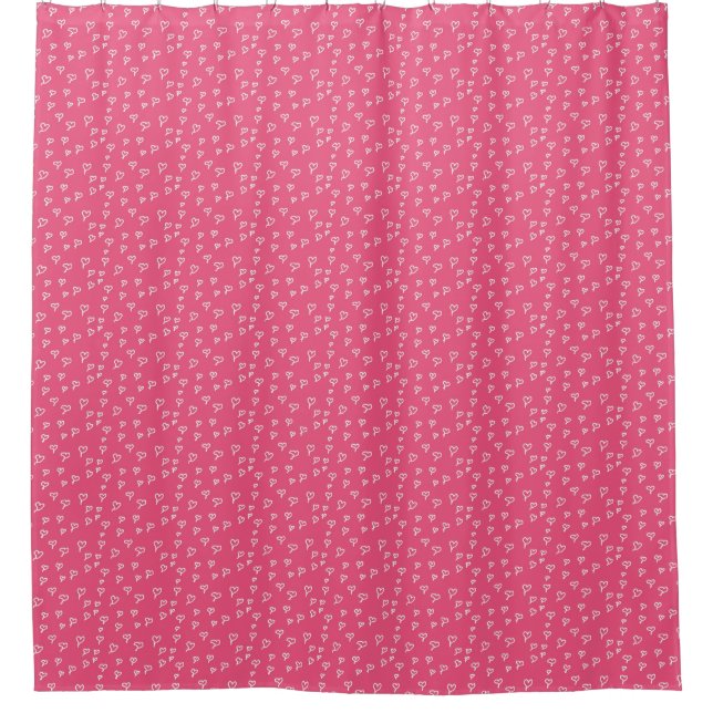 Hearts Shower Curtain (Front)