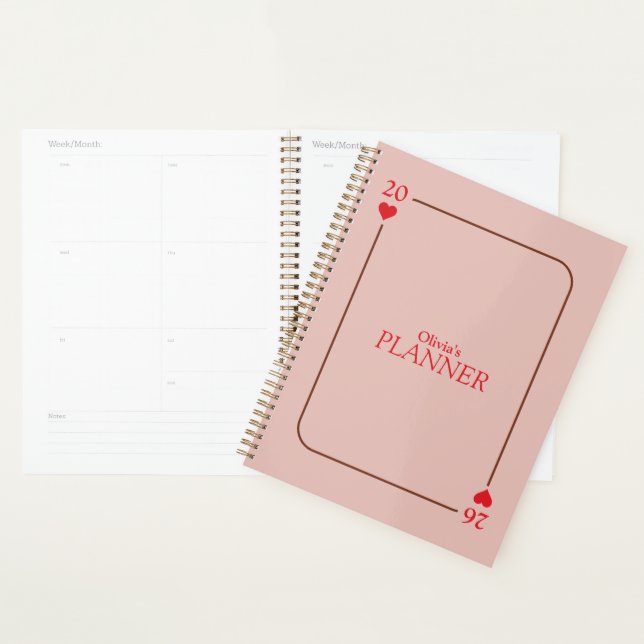 Hearts Simple Modern Planner (Display)