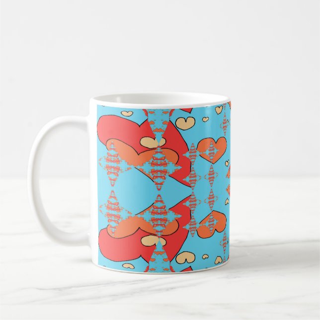 Hearts Sparks Coffee Mug (Left)