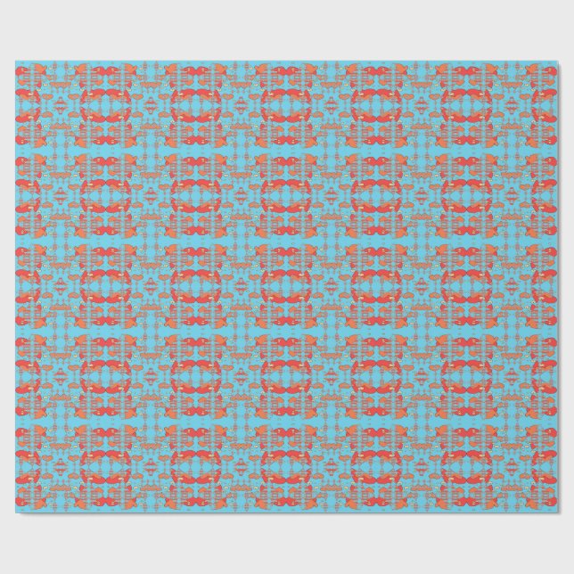 Hearts Sparks Wrapping Paper (Flat)