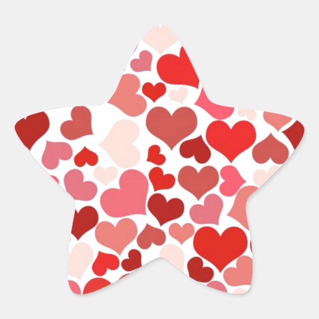 Hearts Star Sticker (Front)