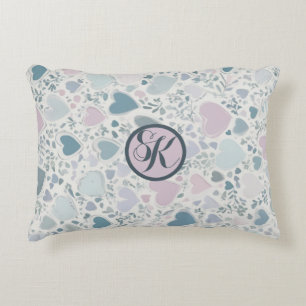 Hearts, Starts and Sage Leaves Decorative Cushion