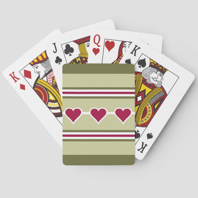 Hearts & Stripes custom playing cards (Back)