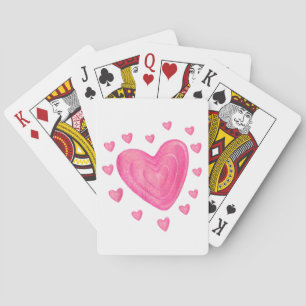 Hearts T Shirt Kids School Valentines Day Girls Bo Playing Cards