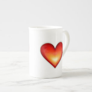 Hearts - Tea Bone China Mug