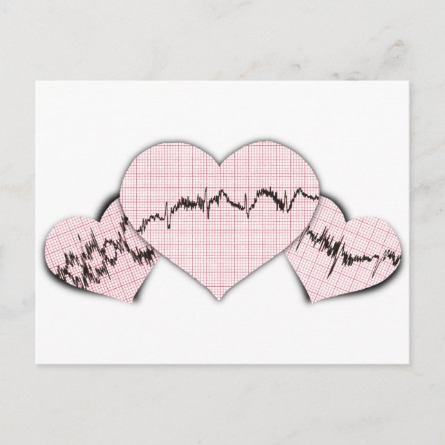 Hearts Together Postcard (Front)