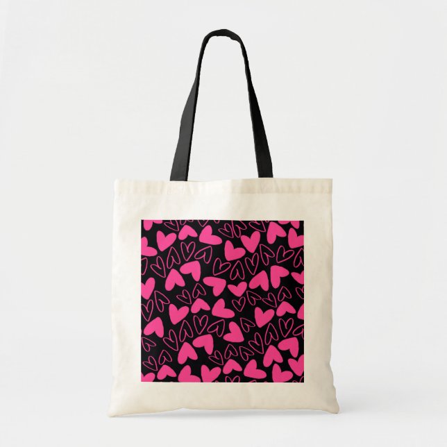 Hearts Tote Bag (Front)