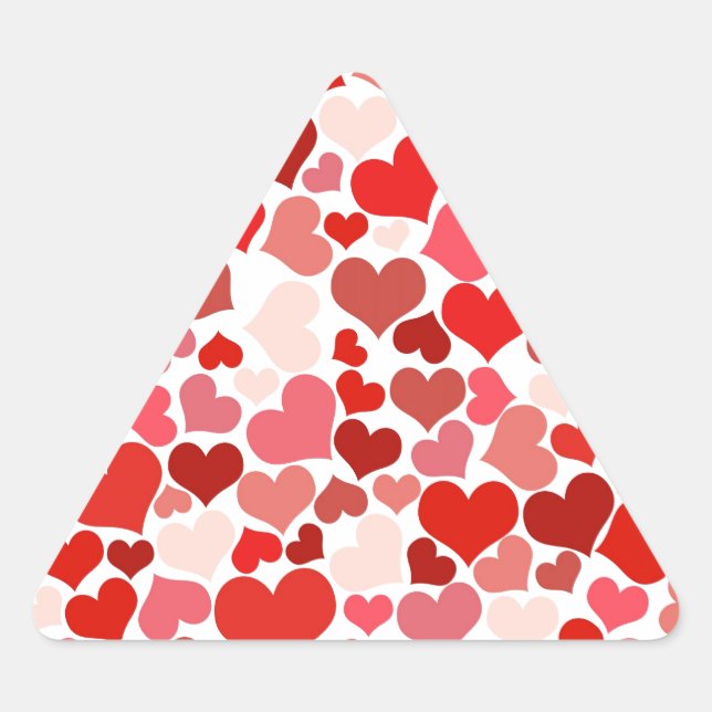 HEARTS TRIANGLE STICKER (Front)