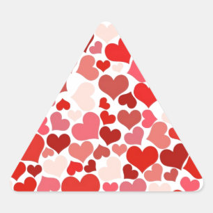 HEARTS TRIANGLE STICKER