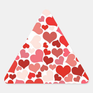 Hearts Triangle Sticker
