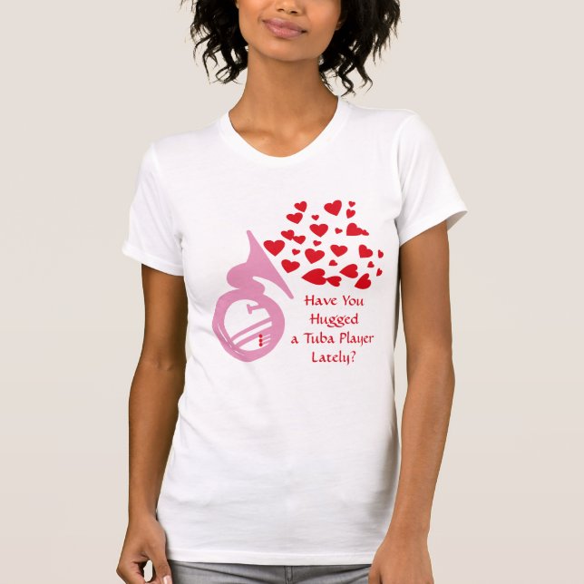 Hearts Tuba T-Shirt (Front)