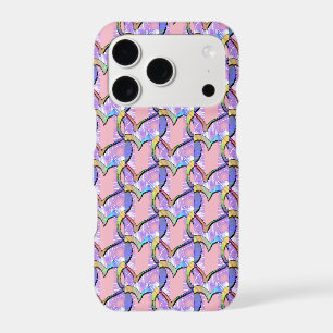 Hearts Upon Hearts Psychedelic Pattern iPhone Case