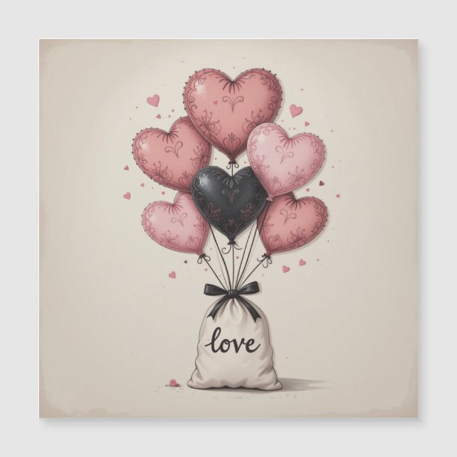Hearts  Valentine´s Balloons (Front)