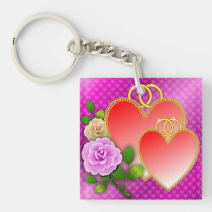 Hearts Valentine's Day-20362 Key Ring