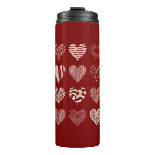 Hearts Valentine's Day Nine Hearts Valentine Love Thermal Tumbler