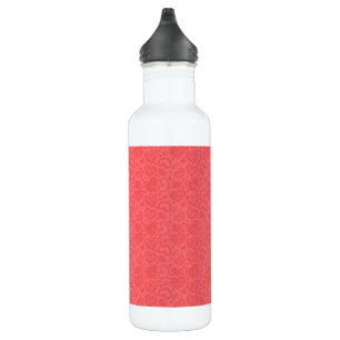 Hearts Water Bottle Red