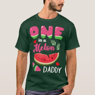 Hearts Watermelon Cream One In A Melon Daddy Dad P T-Shirt