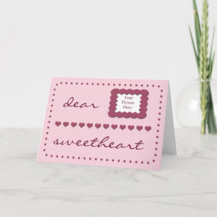 Hearts Wife Birthday template pink card