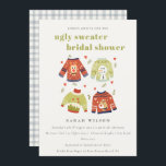 Hearts Winter Ugly Sweater Bridal Shower Invite<br><div class="desc">If you need any further customisation please feel free to message me on yellowfebstudio@gmail.com.</div>