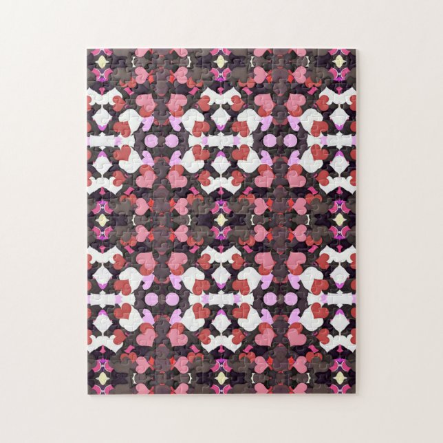HEARTS WITH LOVE JIGSAW PUZZLE (Vertical)