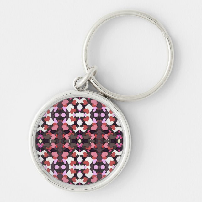 HEARTS WITH LOVE KEY RING (Front)