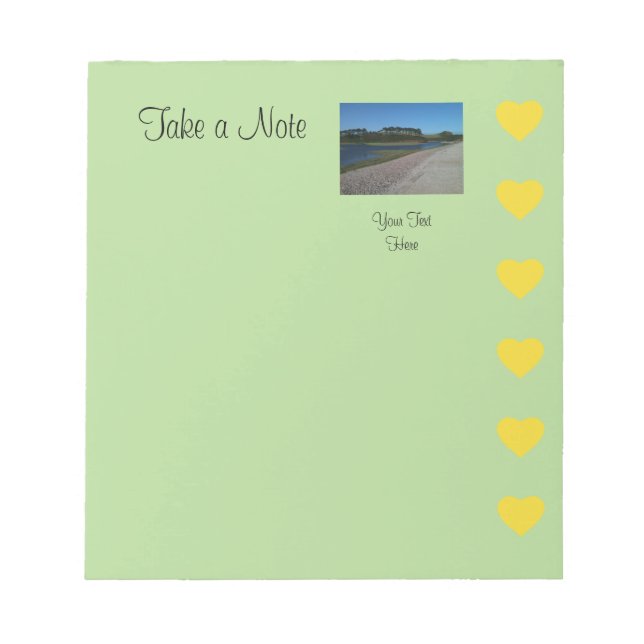 Hearts with  Notepad Colour Change (Front)