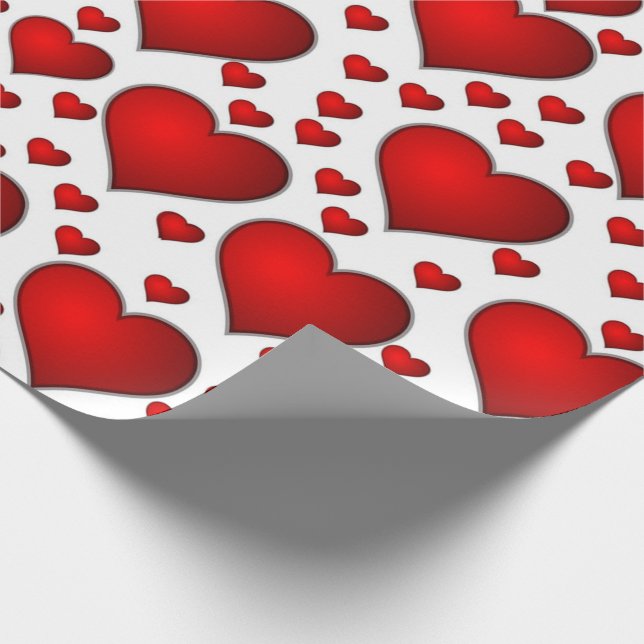 Hearts Wrapping Paper (Corner)