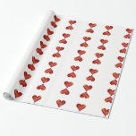 Hearts  Wrapping Paper<br><div class="desc">Red hearts</div>