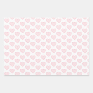 Hearts Wrapping Paper Sheet