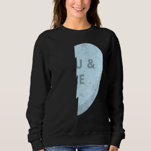 Hearts You & Me Matching Bff Outfits Valentine Te Sweatshirt