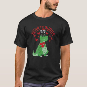 Heartsaurus Rex Dab Dance Heart Dino Valentines Da T-Shirt