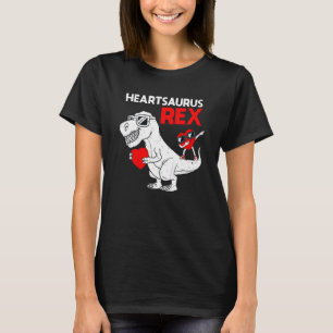 Heartsaurus Rex Dab Heart Dino Toddler Boys Valent T-Shirt
