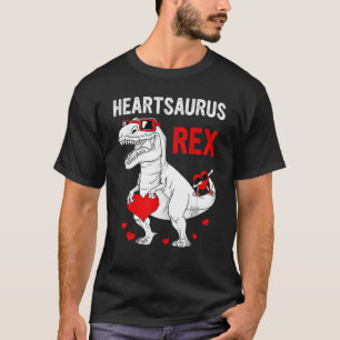 Heartsaurus Rex Dab Heart Dino Toddler Boys Valent T-Shirt