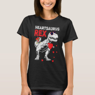 Heartsaurus Rex Dab Heart Dino Toddler Boys Valent T-Shirt