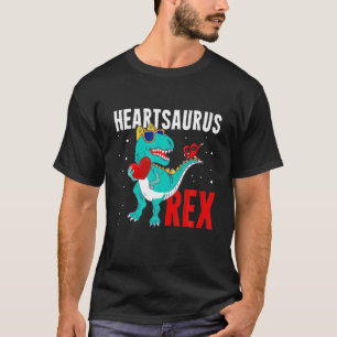 Heartsaurus Rex Valentines Day Love Dinosaur T-Shirt